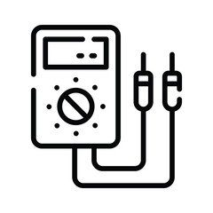 Creatively designed amazing icon of multimeter in trendy style
