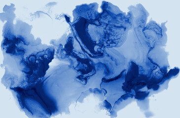 青のインクアート背景テクスチャ