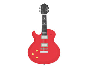 Naklejka premium Electric guitar. vector simple illustration