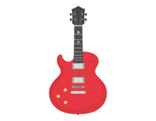 Electric guitar. vector simple illustration