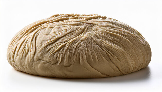 Kenkey Dough Fermented To Perfection Isolated On A Clean White Background Highlighting Its Rugged Texture