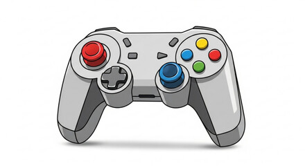 Modern gamepad controller for gaming consoles and computers, offering immersive and interactive entertainment experiences
