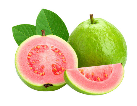 Pink guava isolated on transparent png
