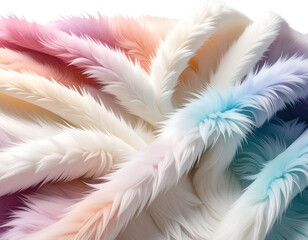 Fototapeta premium PNG Gradient fur fabric textile white background lightweight