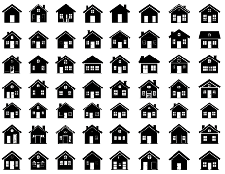 Simple House Icons Set