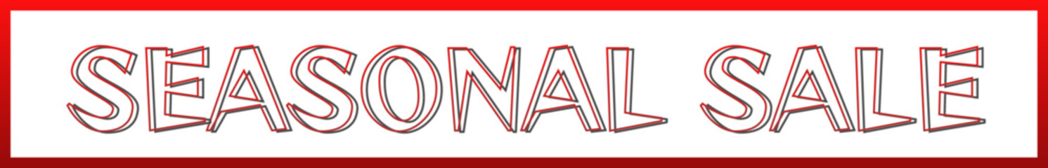 Seasonal sale text effect for advertising campaign