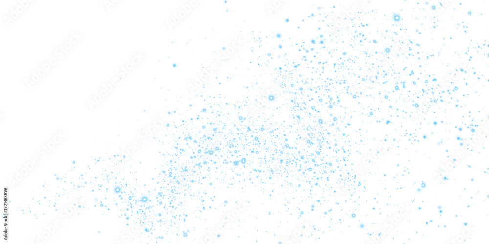 Wall mural blue sparkling overlay with soft bokeh effect, creating a dreamy atmosphere for design projects, enh