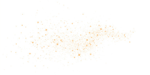 Png overlay of shimmering golden sparkles and stars on a transparent background, creating a magical and enchanting atmosphere for design projects and creative applications