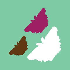 Abstract Angel and Butterfly Silhouette Collection