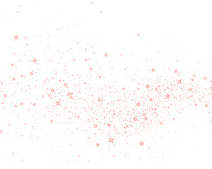 Fototapeta premium Pink glittering overlay with sparkling stars and soft bokeh effect, creating a dreamy atmosphere for design projects, invitations, and creative backgrounds