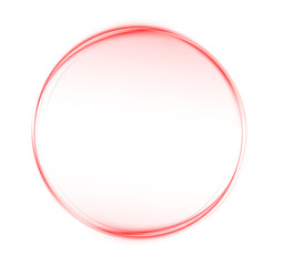 Red circular PNG overlay with soft gradient and glowing edges, ideal for creative design projects, providing a modern and stylish visual element for various applications