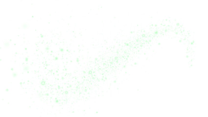 Soft green abstract png overlay with delicate particles and a dreamy effect, perfect for enhancing designs, backgrounds, and creative projects with a touch of elegance and whimsy