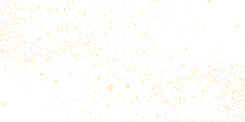 Golden sparkles and shimmering stars create a magical overlay effect on a soft white background, perfect for enhancing designs and adding a whimsical touch to various projects