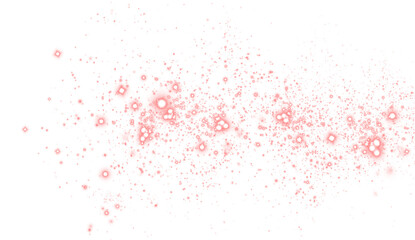 Soft pink abstract PNG overlay with scattered light particles and dreamy bokeh effect, ideal for enhancing designs with a whimsical and ethereal touch