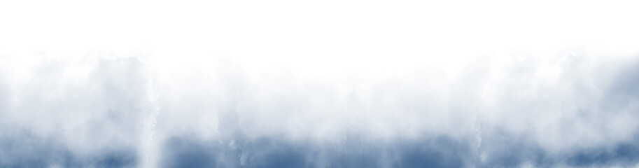 Dark Blue Smoke cloud particles isolated on transparent empty background. realistic smoke fog overlay. Realistic dry ice smoke clouds fog overlay template. © Sumedha