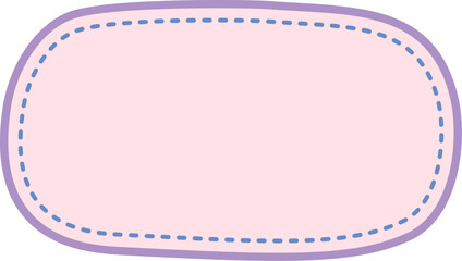 Abstract Wavy Stitched Blob