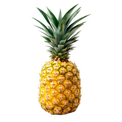 Fototapeta premium A single pineapple isolated on transparent background.png