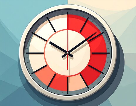 Round clock, progress bar