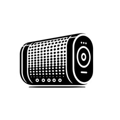 Stylish Portable Bluetooth Speaker Vector Illustration