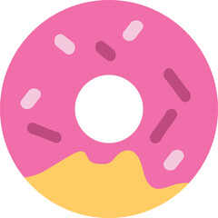 Pink Frosted Donut