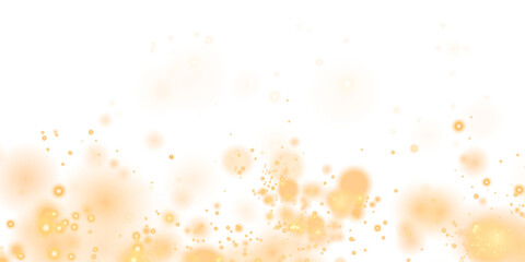 Soft golden bokeh overlay with blurred circles and light effects, creating a dreamy atmosphere for design projects and artistic backgrounds with copy space