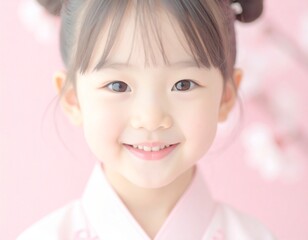 little girl, close up