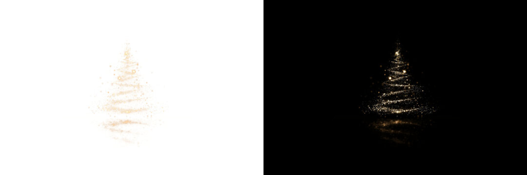 Christmas Tree Lights PNG Overlay  Sparkling Spruce Holiday Glow