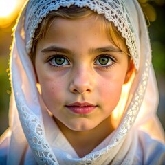 Little girl, close up