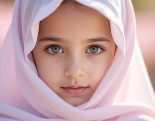 Little girl, close up