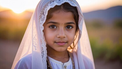 Little girl, close up