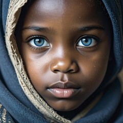 Little girl, close up