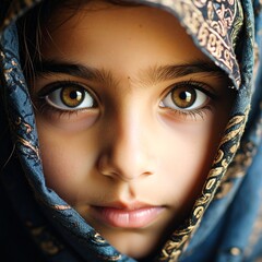 Little girl, close up