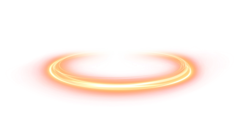 Bright orange glowing circular light overlay with soft gradients and ethereal effects, creating a vibrant atmosphere for creative design projects and digital artwork