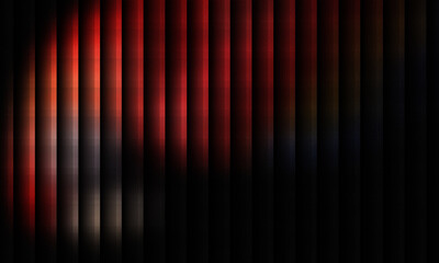 Abstract dark background with glowing red vertical lines, subtle texture, and dramatic high contrast.