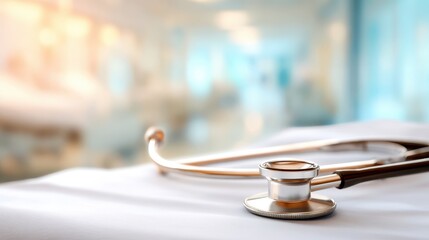 Healthcare Stethoscope on a Table in a Hospital Setting