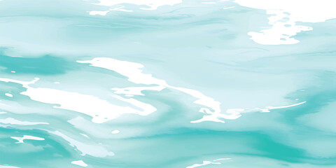 Abstract Blue Green Watercolor Gradient Wash with Ocean Inspired Artistic Texture for Stationery and Branding Templates