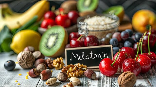 Food contains magnesium on the table. Selective focus. Food.