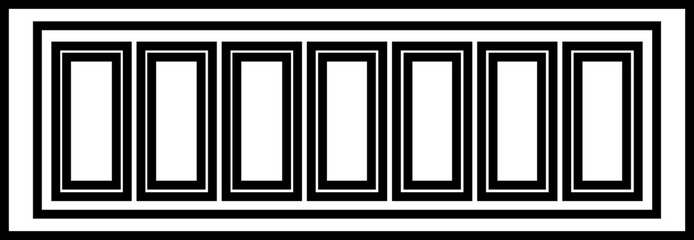 Electric Switchboard Icon in Black Color Line Style Circuit Panel Vector Electrical Board Symbol Power Control System Interface