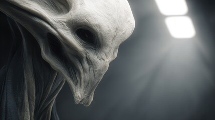 Close-Up View of an Alien Creature Ideal for Anthropometrical Study and Creative Projects