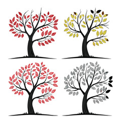 Minimal Tree Vector Set – Clean Plant and Nature Icons