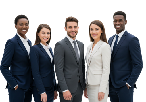 Diverse Professional Team in Business Attire