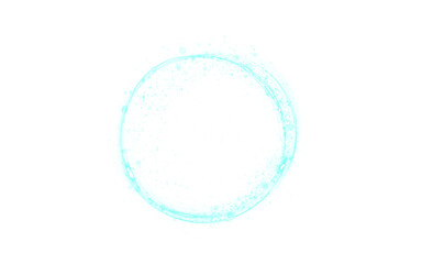 Vibrant turquoise circular PNG overlay featuring festive text, ideal for holiday designs, greeting cards, and seasonal decorations, enhancing creative projects with a cheerful touch