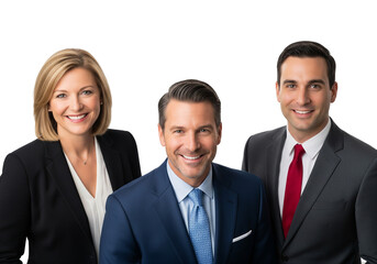 Professional Team Portrait in Formal Business Attire