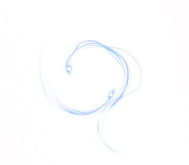 Abstract blue swirl overlay illustration with soft curves and flowing lines, creating a sense of movement and tranquility, ideal for design projects and creative backgrounds