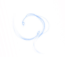 Abstract blue swirl png overlay design, featuring flowing lines and soft curves, ideal for creative projects, backgrounds, and artistic compositions with copy space