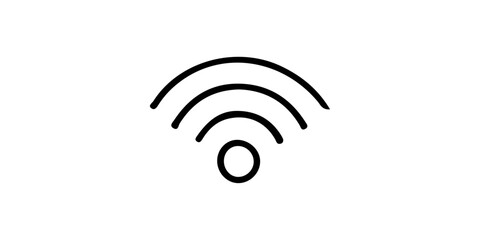 Wi-Fi signal icon on a grid background indicating wireless internet connectivity.