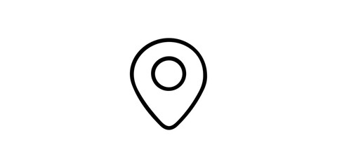 Vector location pin marker point icon. 