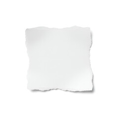 Obraz premium ultra realistic premium white torn blank page with uneven textured edges isolated on white
