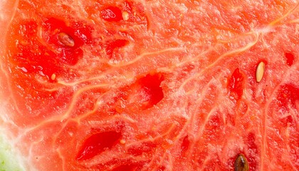 Close-up watermelon flesh texture