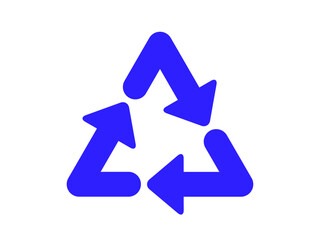 リサイクルマーク　青